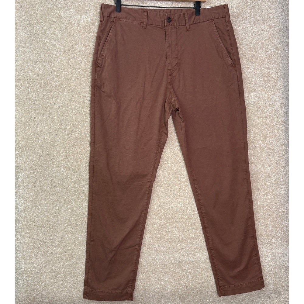 NWT AMERICAN EAGLE Flex Chino Pants‎ Men's 34x32 Brown Athletic Fit Easy Pants